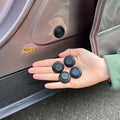 Car Door Soundproof Silicone Cushioning Pads – 4-Pack Car Door Seal Pads Qme black