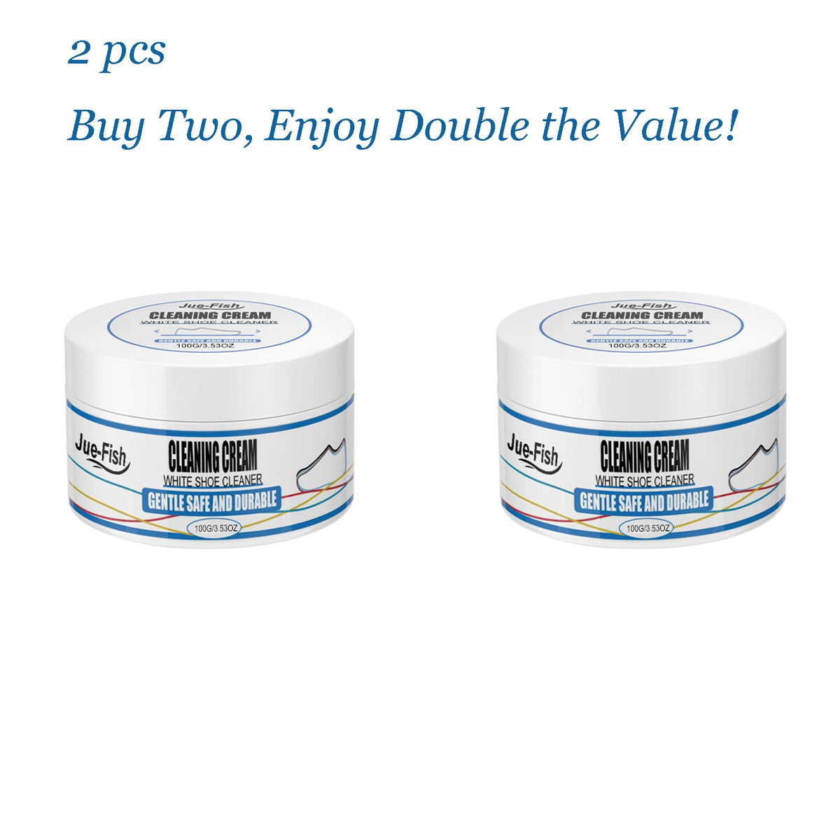 Sneaker Cleaning Cream – Stain Removal & Yellow Edge Brightener Shoe Cleaning Cream Qst 2 pcs
