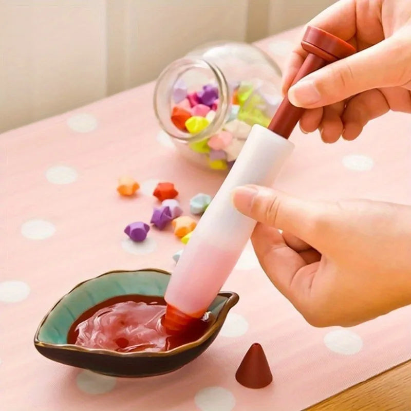 Silicone Food Writing Pen – Chocolate & Cake Decorating Tool Cake Decorating Pen Qme