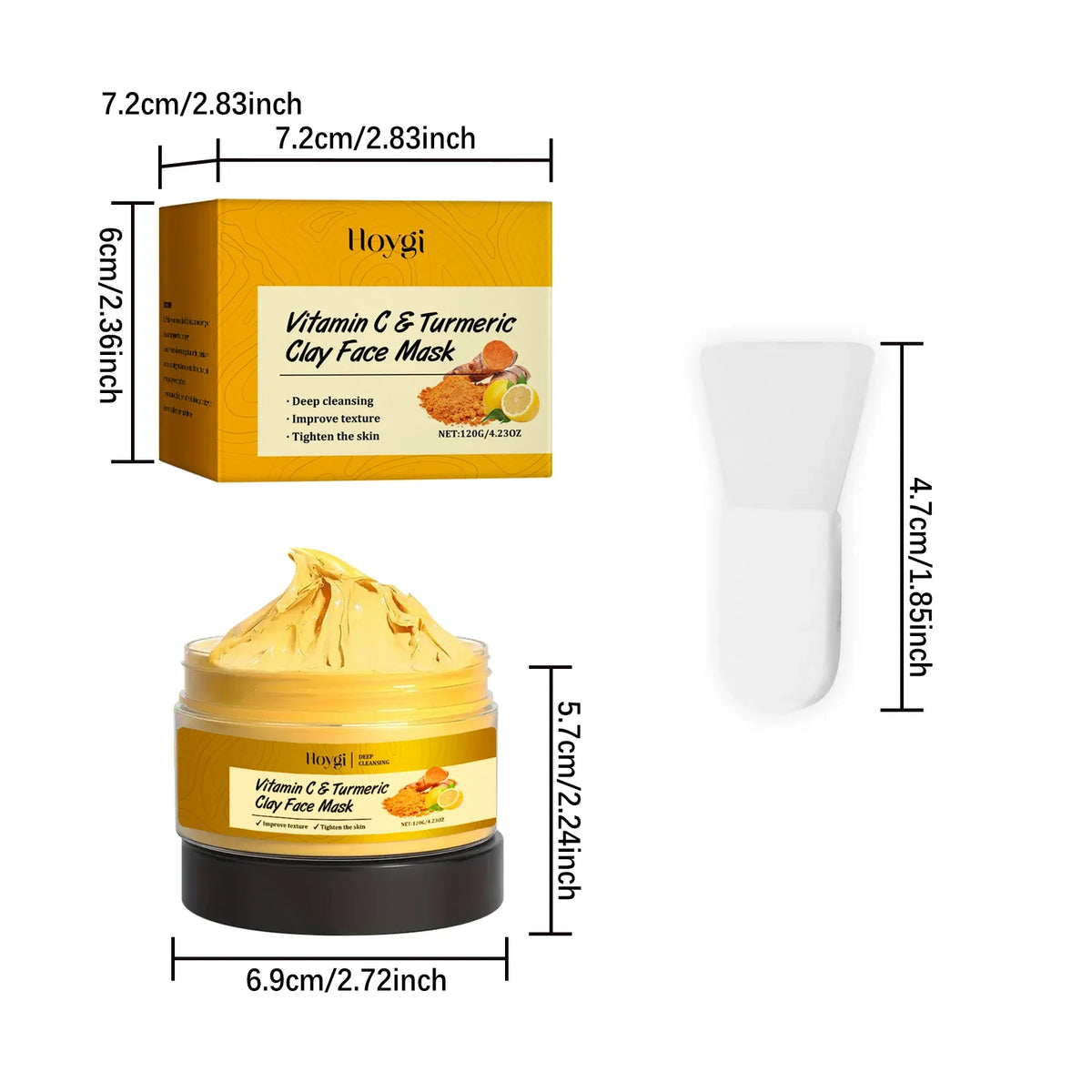 Vitamin C Turmeric Clay Mask – Cleansing & Hydrating | Qme Clay Face Mask Qme