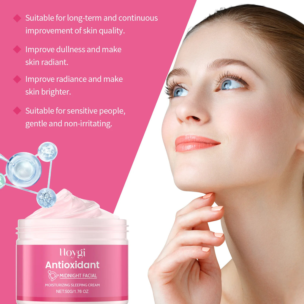 Hoygi Night Face Cream – Firming, Brightening & Moisturizing Night Face Cream Qst