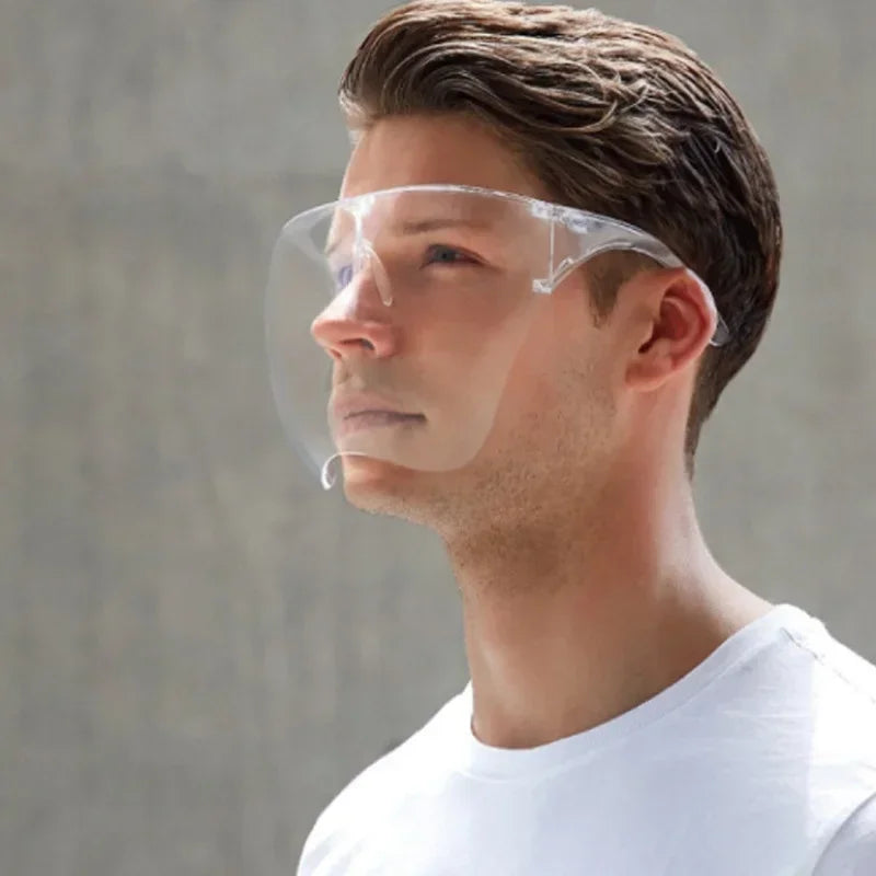 Anti-Fog Full Face Shield Safety Glasses UV400 – 2-Pack Protective Face Shield Qme