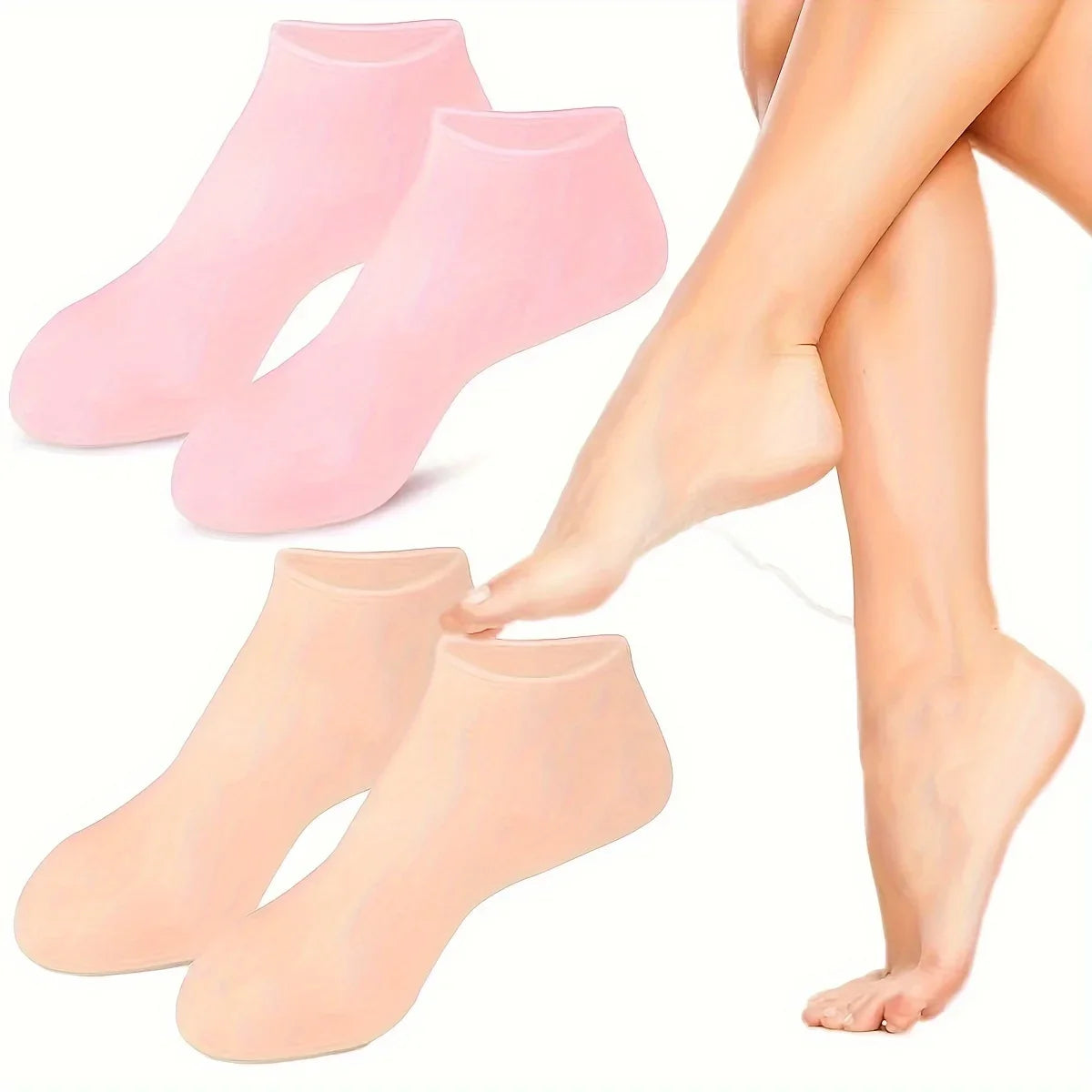 Moisturizing Silicone Gel Socks | Nourishing Foot Care Foot Care Socks Qme