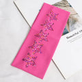 Black Elastic Hairbands for Girls – Soft No-Slip Hair Ties 24pk Elastic Hair Ties Qme Rose Red