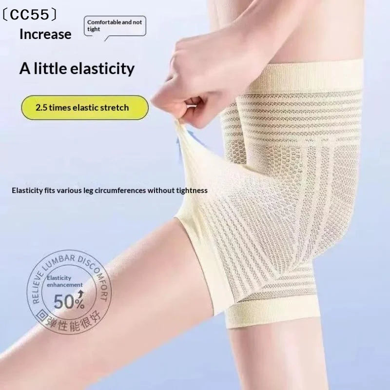 Breathable Anti-Slip Compression Knee Sleeve – 1 Pair Compression Knee Sleeve Qst