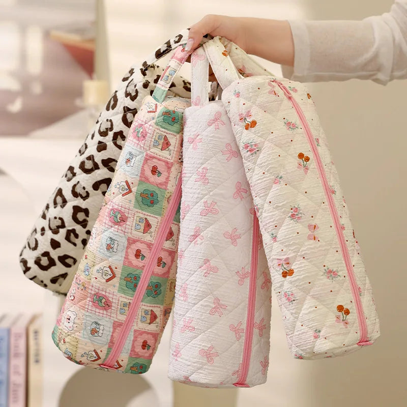 Large Capacity Quilted Polyester Hair Dryer Storage Bag Hair Dryer Storage Bag Qme