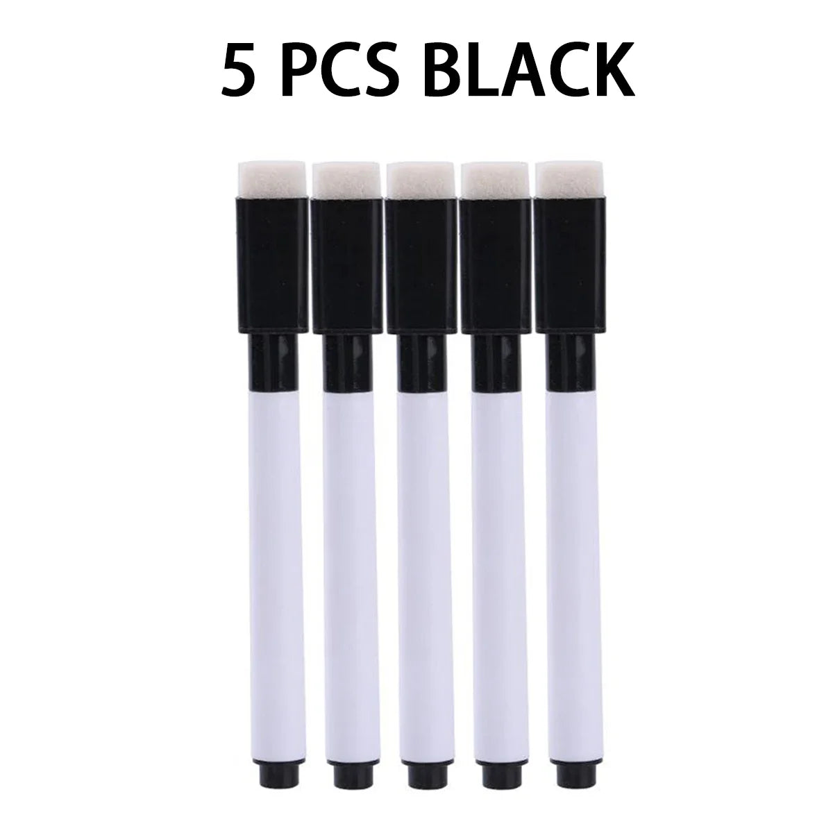 Magnetic Dry Erase Markers with Eraser Cap – 5 Pack Whiteboard Dry Erase Markers Qme 5 Pcs