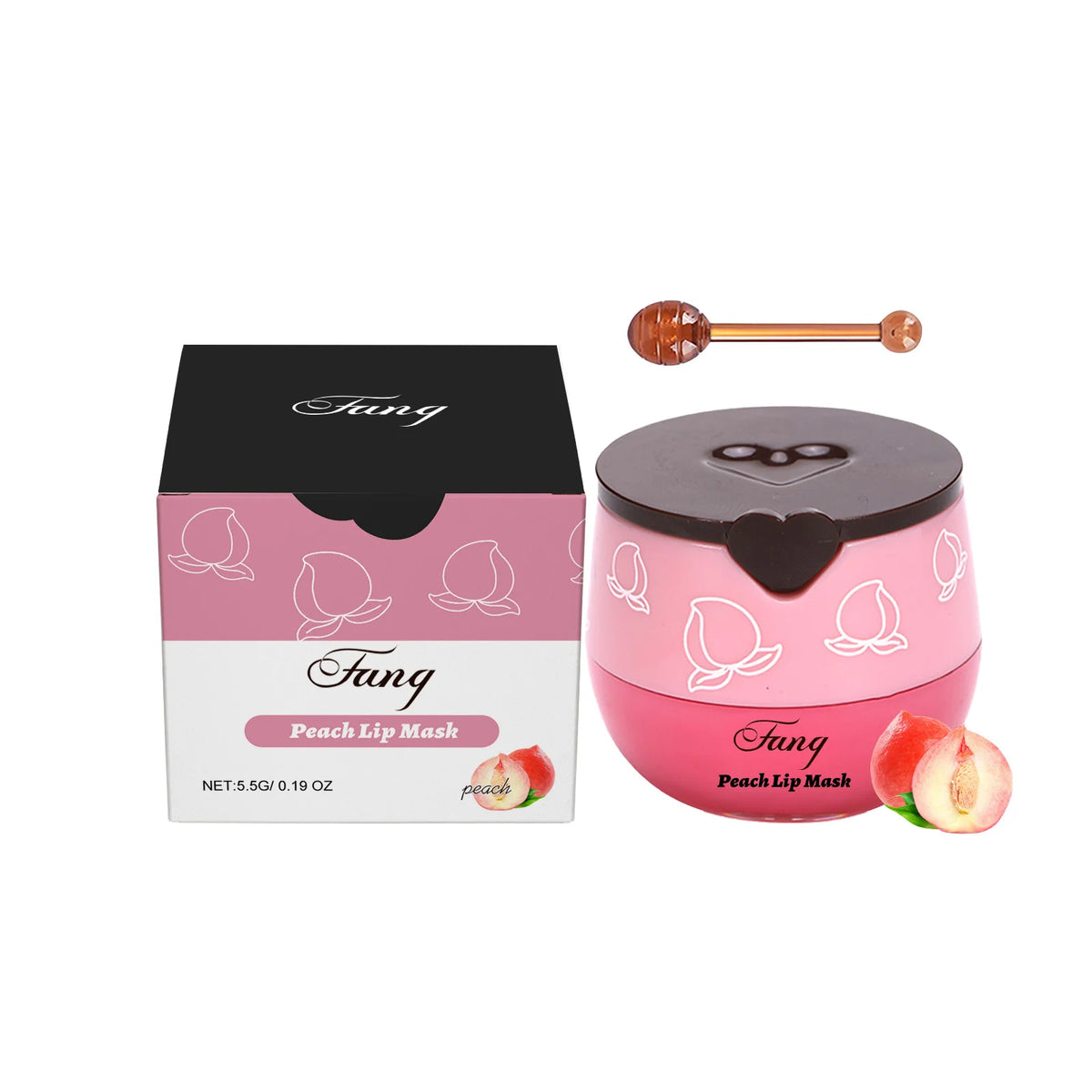 Strawberry Overnight Lip Mask – Hydrating Sleeping Lip Treatment Sleeping Lip Mask Qst Peach
