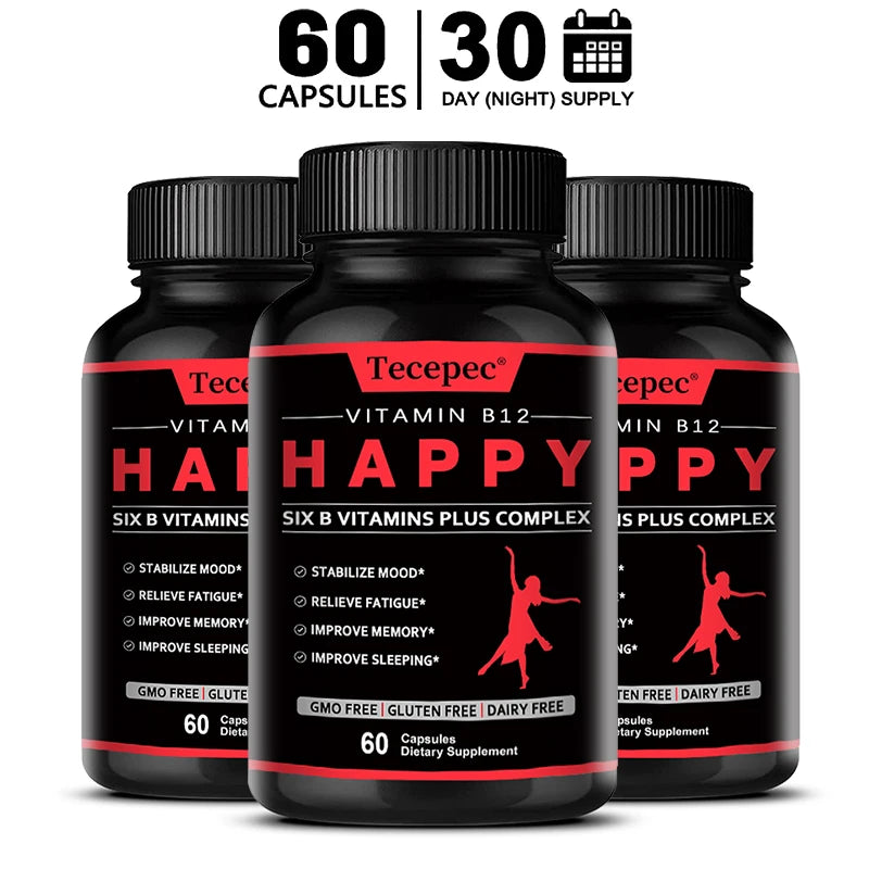 Vitamin B12 2000 MCG Supplement – Energy, Brain & Heart Support Vitamin B12 Supplement Qst 60 count-3 bottle