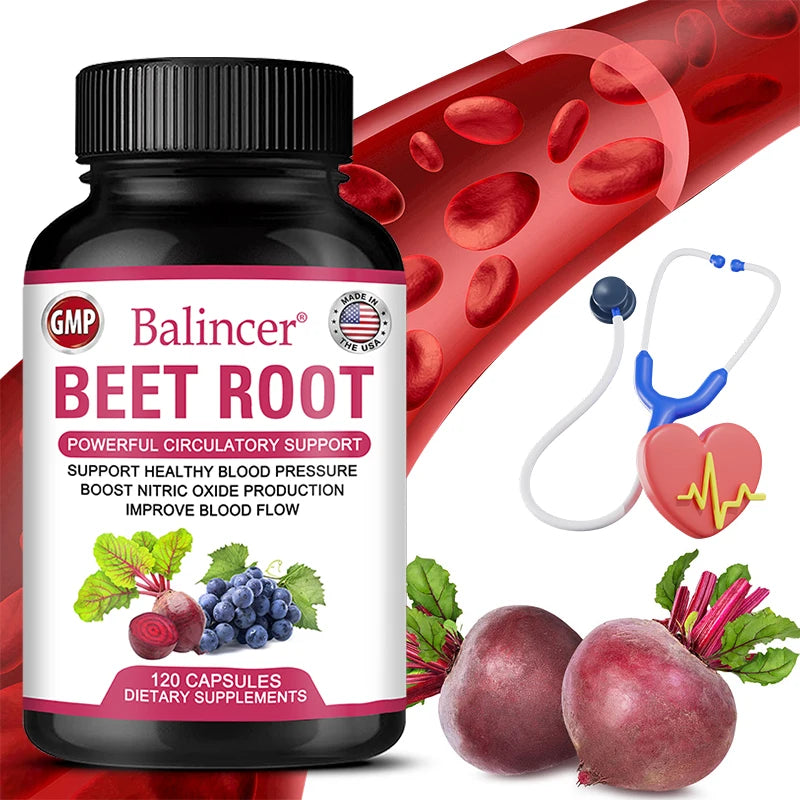 Balincer Beetroot Capsules – Antioxidant & Energy Support Beetroot Supplement Qst