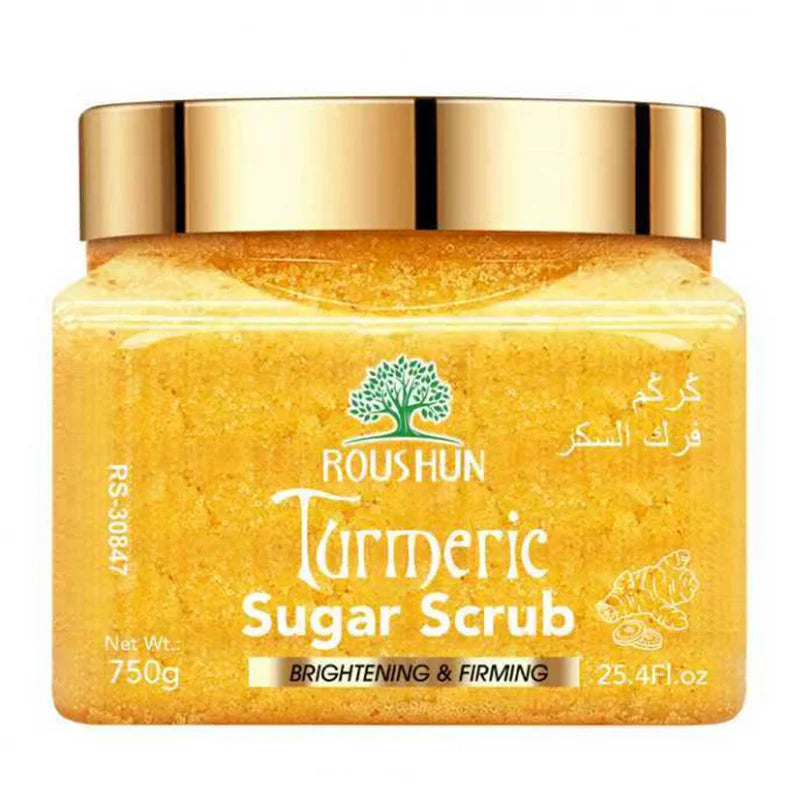 ROUSHUN Turmeric Sugar Body Scrub – Deep Cleanse Family Pack 750g Body Scrub Qst