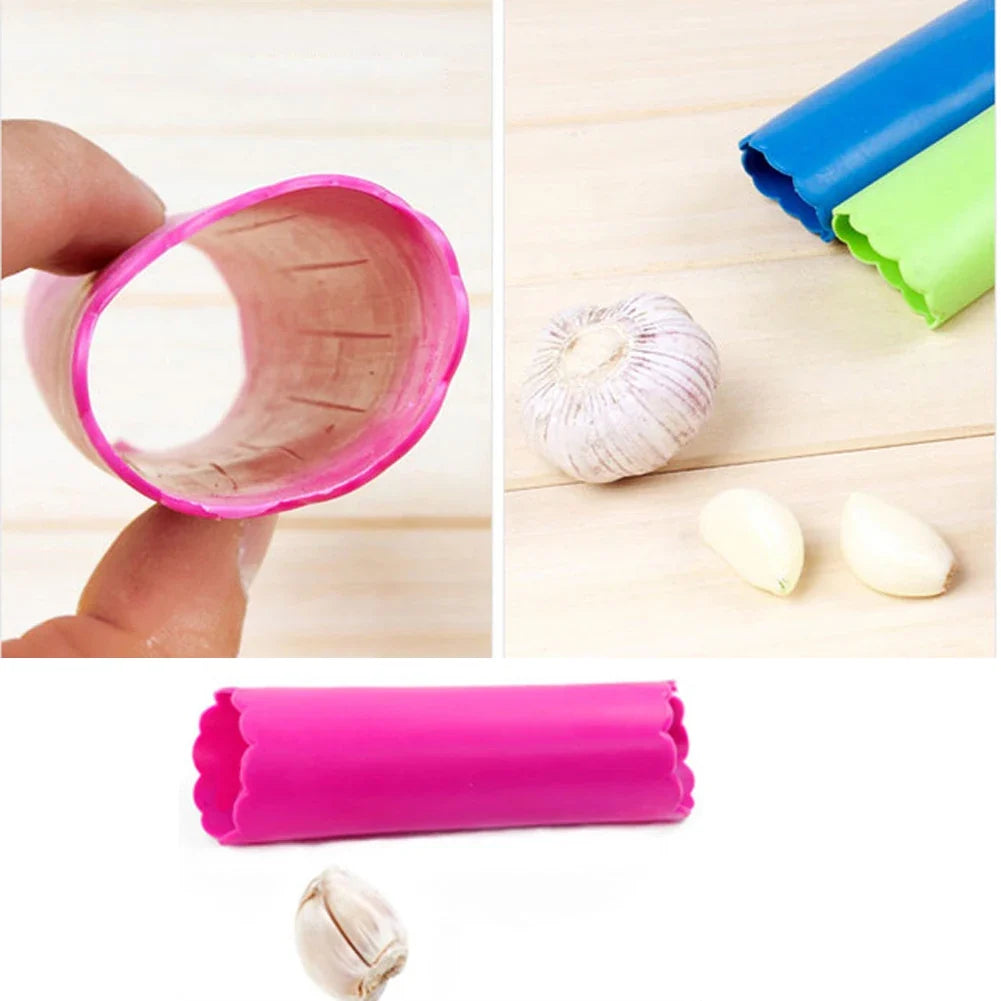 Silicone Garlic Peeler Roller Tube | Easy No-Mess Kitchen Tool Garlic Peeler Tool Qme