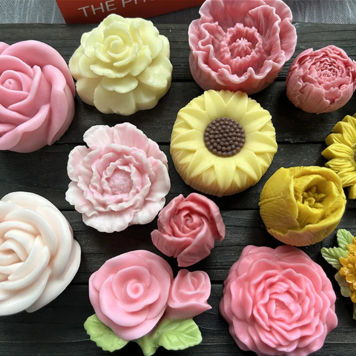 Lotus Flower Silicone Mold for Candles, Soap & Resin Silicone Craft Mold Qme