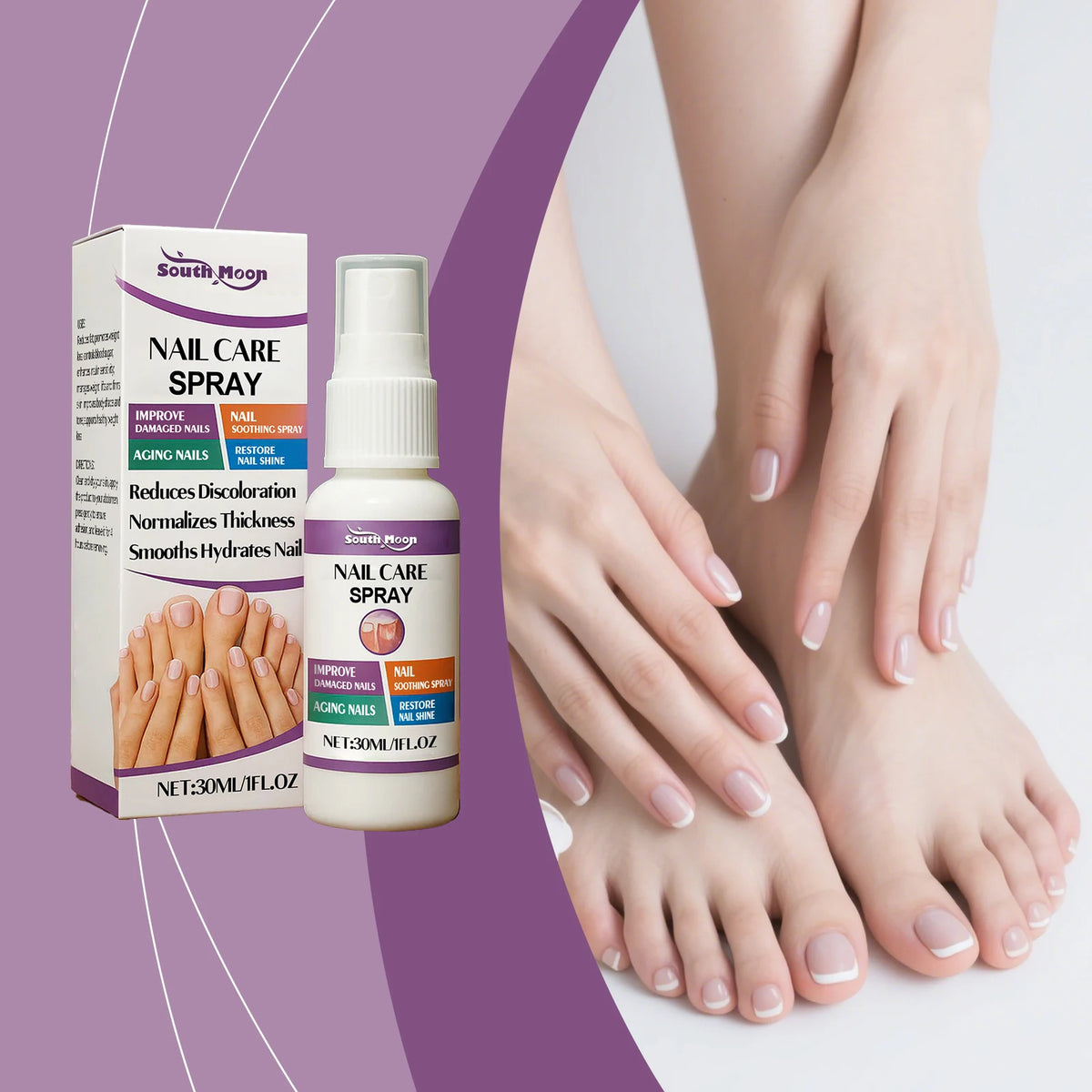 South Moon Nail Restore Spray – Hand & Foot Nail Care 30ml Nail Care Spray Qst