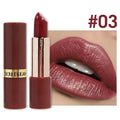 JUJU DREAM Rose Gold Metallic Shimmer Lipstick – Glitter Metallic Shimmer Lipstick Qme 1 piece