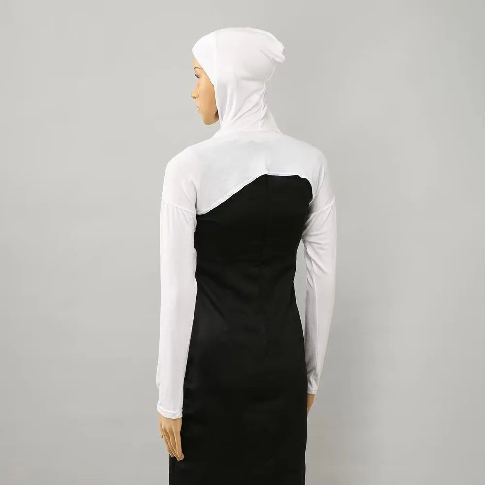 Polyester Hooded Capelet – Stretchy Long Arm Cape | 6 Colors Hooded Cape Qme