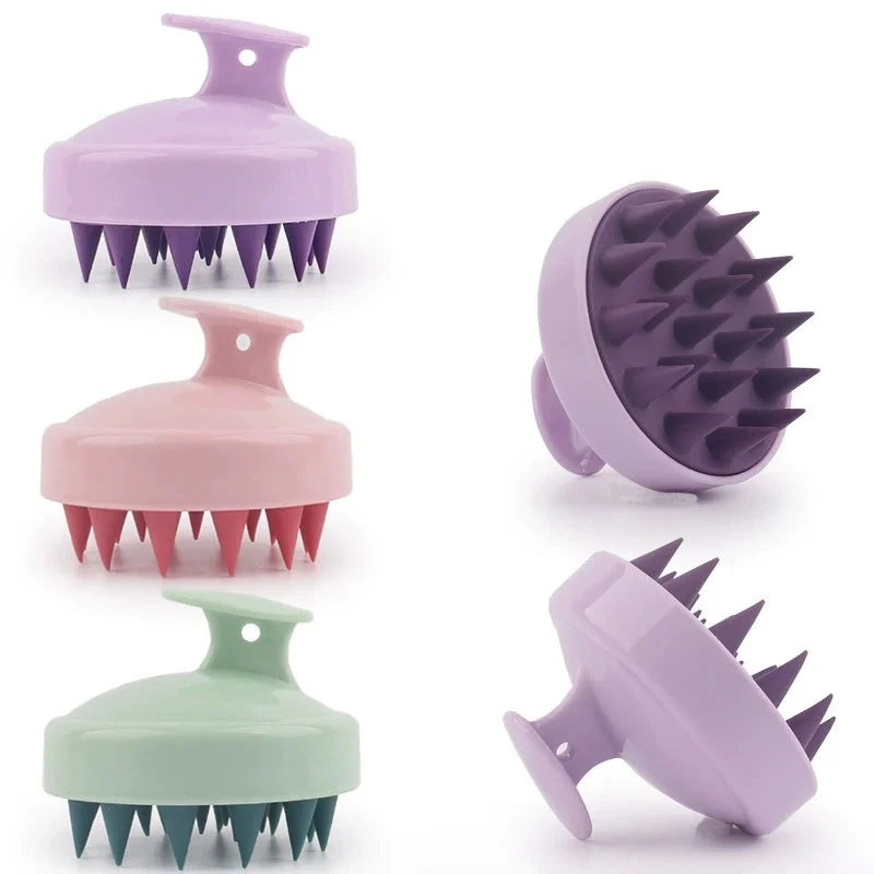 Silicone Scalp Massager Shampoo Brush – Soft Bristles Scalp Massage Brush Qme