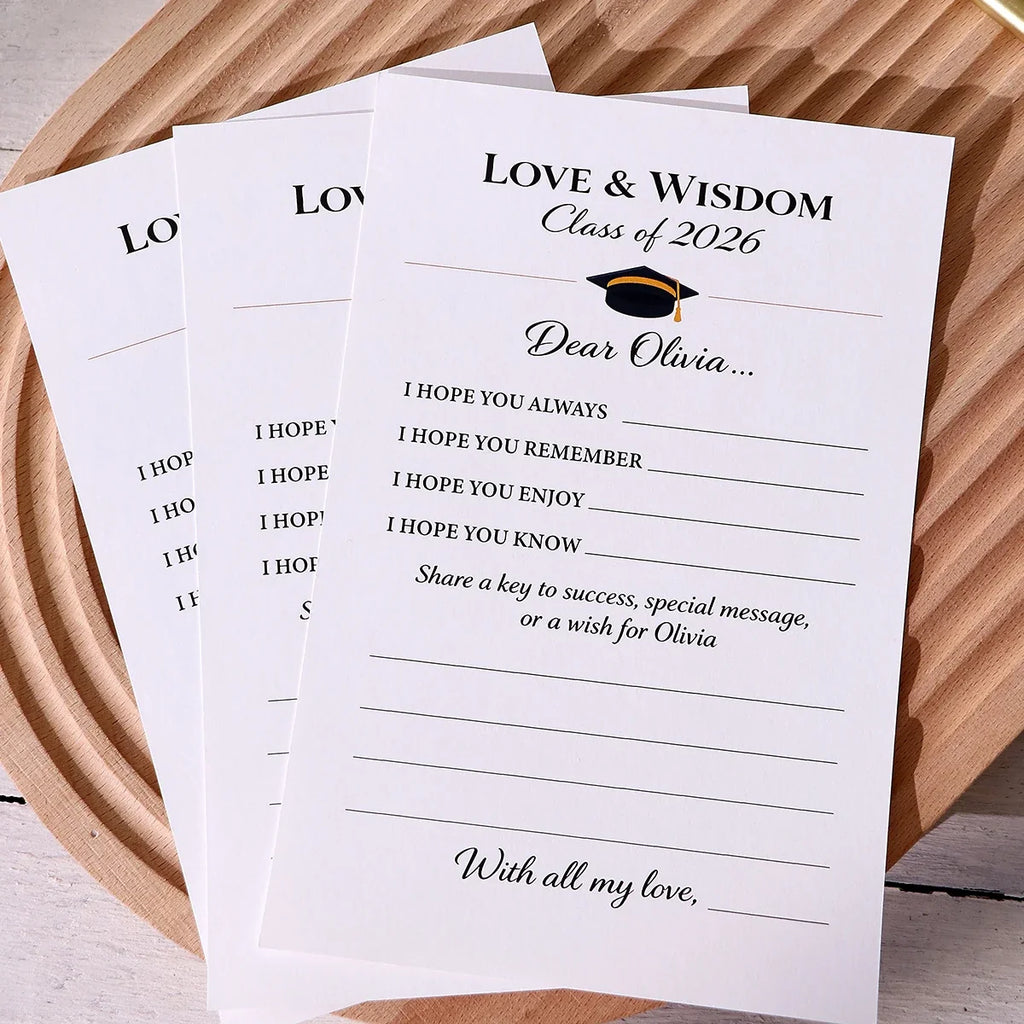 Love & Wisdom Game Cards | Graduation Tabletop Game for Students Tabletop Card Game Qme