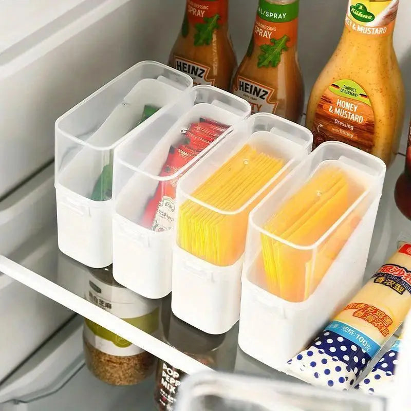 Cheese & Butter Slice Storage Box – Fridge Keeper Container Food Storage Container Qme