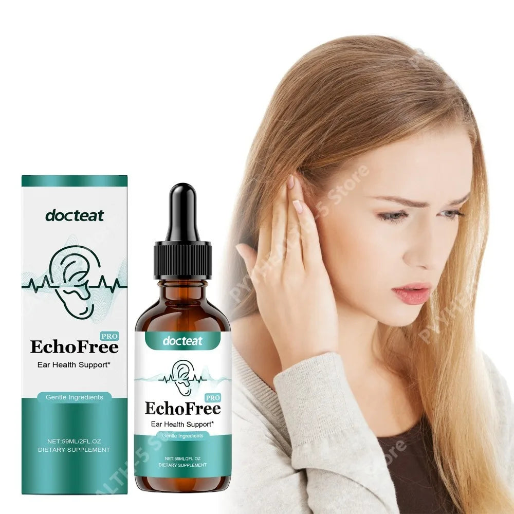 Docteat Ear Health Support Drops 59ml – Magnesium & Zinc Ear Health Drops Qst