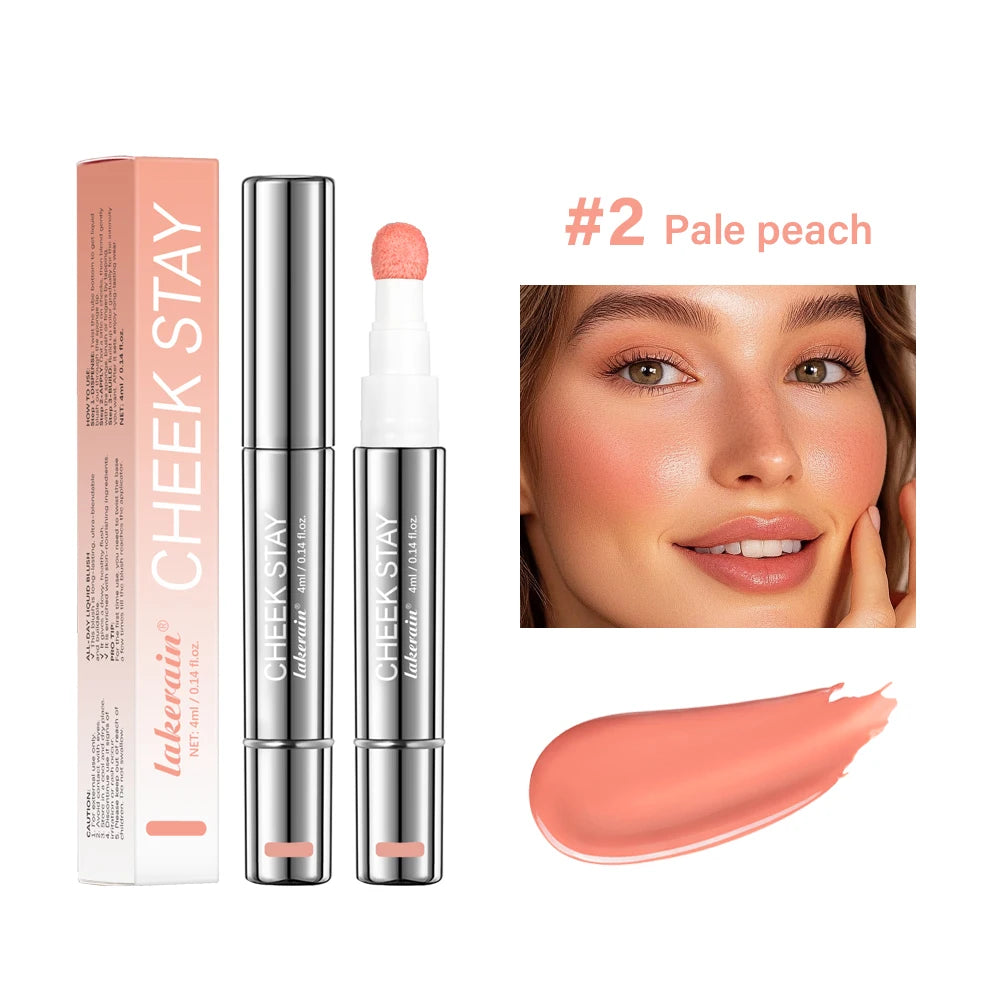 Lakerain Liquid Blush Pen – Sponge Tip, Long-Lasting Blush Liquid Blush Pen Qst 02