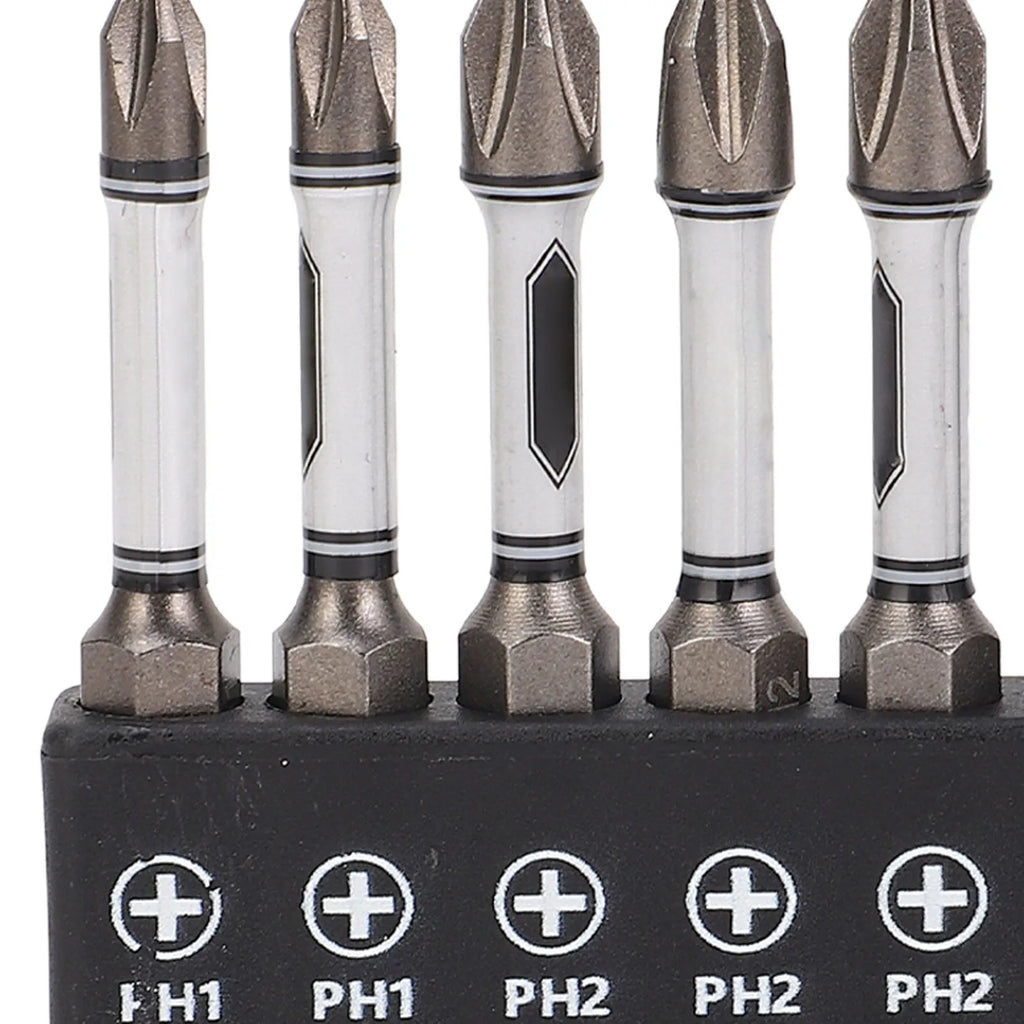 30-Pc Impact Screwdriver Bit Set | D2 Steel Magnetic Hex Shank Screwdriver Bit Set Qme
