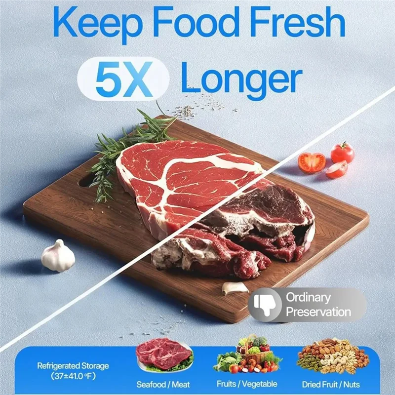 MiLESEEY B15C Handheld Rechargeable Portable Food Vacuum Sealer Food Vacuum Sealer Qst
