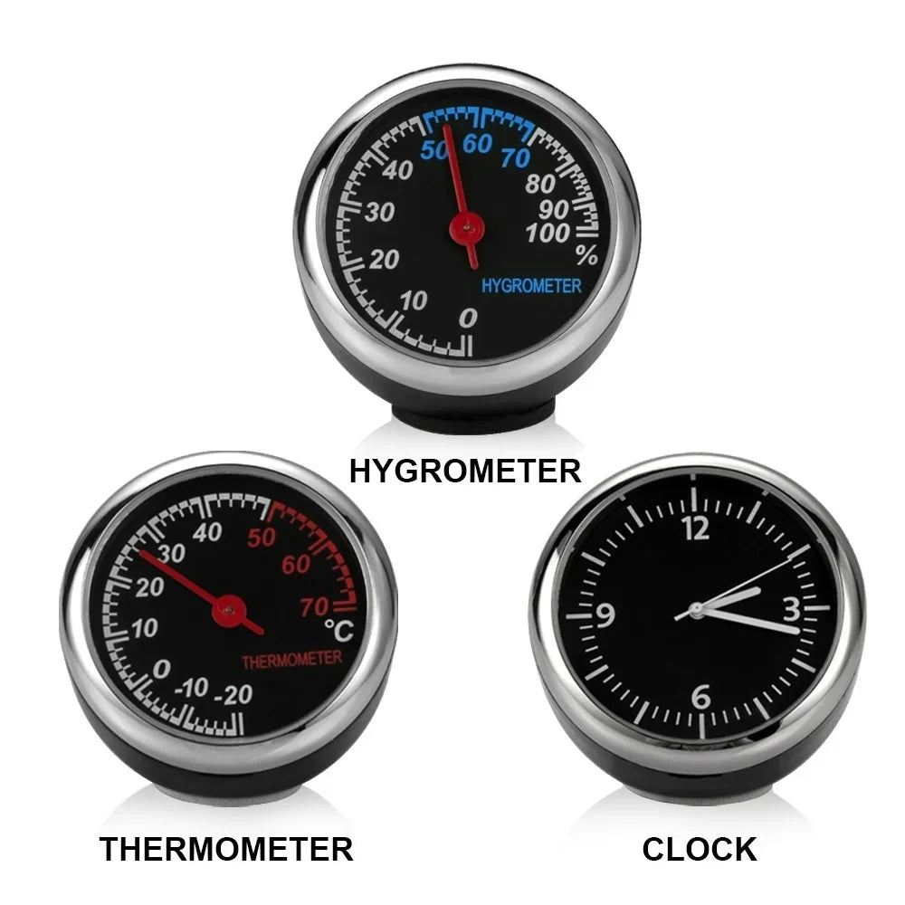Mini Car Digital Clock & Thermometer | Dashboard Ornament Car Dashboard Clock Qme