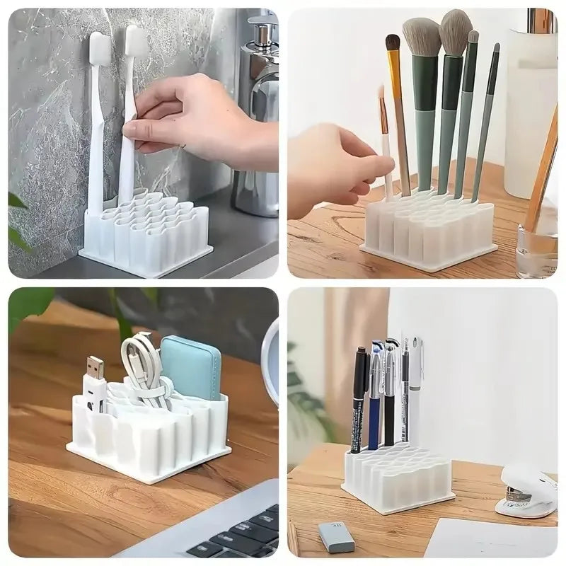 Multi-Purpose Desktop Pen Holder & Stationery Organizer Rack Desktop Organizer Qme