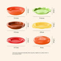 Stackable Hamburger Plate Set – 6-Layer Burger Sauce Plates Novelty Plate Set Qme A