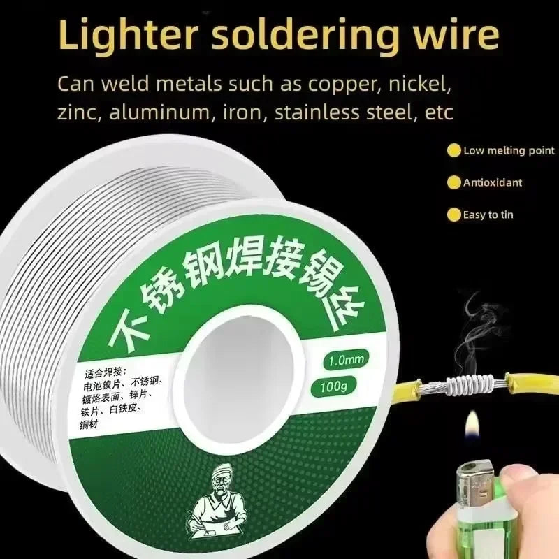 Low Temp Easy Melt Flux-Cored Solder Wire – Silver Welding Rod Flux-Cored Solder Wire Qme