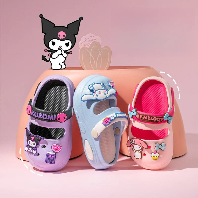 Hello Kitty Kuromi Cartoon Clogs | Cute Non-Slip Sandals Cartoon Clogs Qme