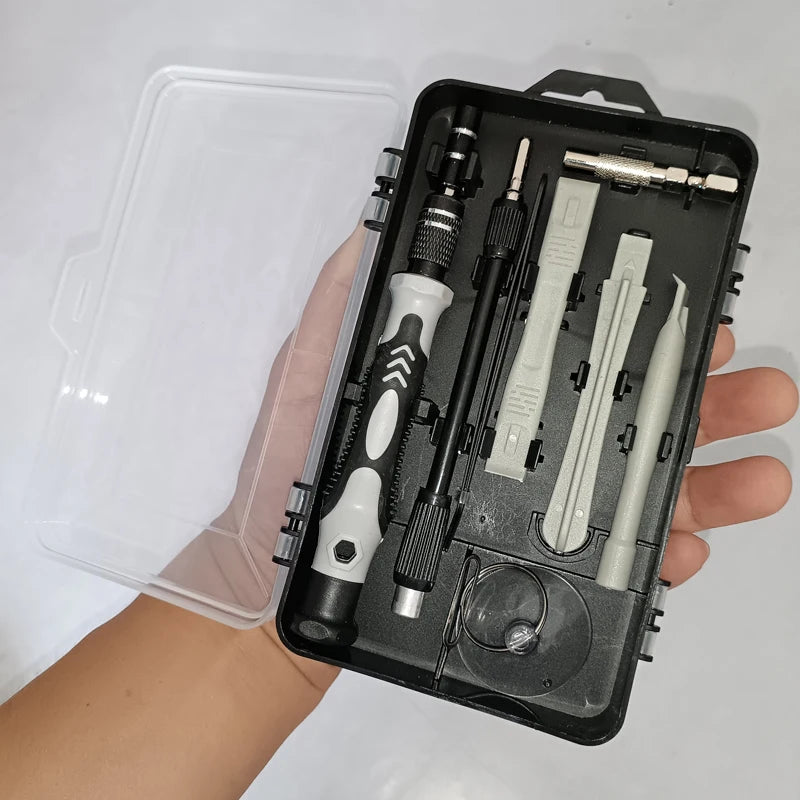 115-Piece Precision Screwdriver Set – Chrome-Vanadium Steel Precision Screwdriver Set Qst