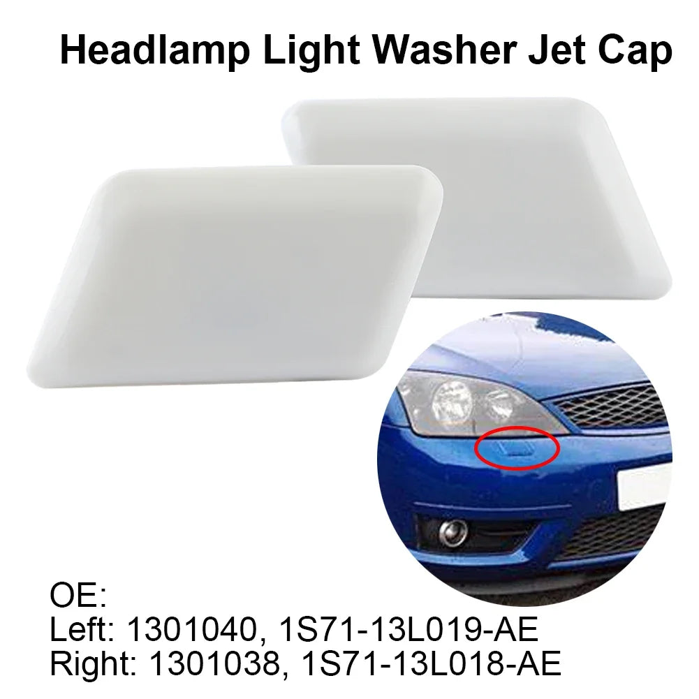 Ford Mondeo MK3 Headlamp Washer Jet Cap Covers Pair 2000–2007 Headlamp Washer Cover Qme