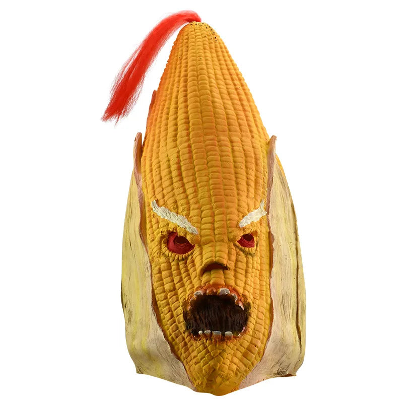 Evil Corn Horror Latex Full Face Mask – Halloween Cosplay Costume Latex Mask Qme Corn Mask One Size China Mainland
