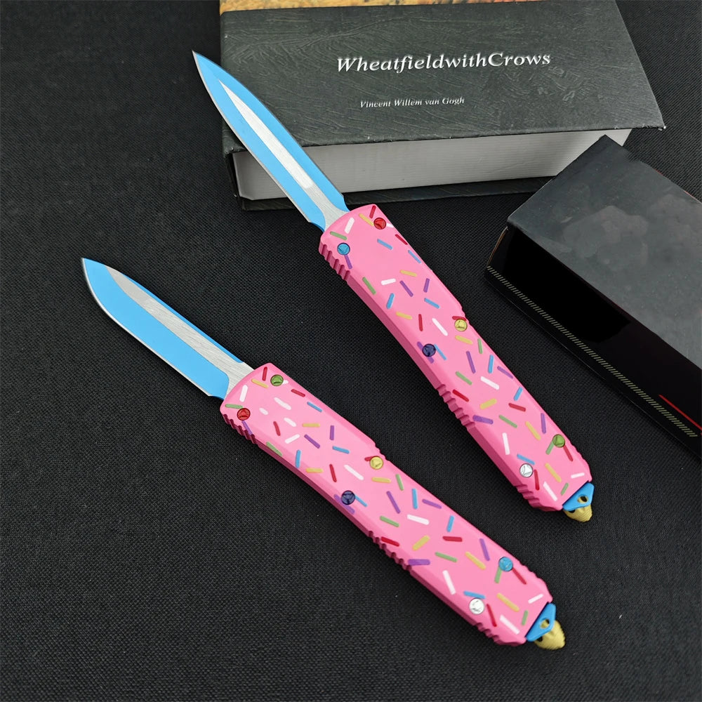 Tactical Folding Knife D2 Blade T6 Aluminum EDC Camping Tool Tactical Folding Knife Qst