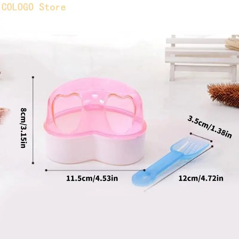 Hamster Sand Bath Container – Transparent Bathing Box Small Pet Bath Container Qme