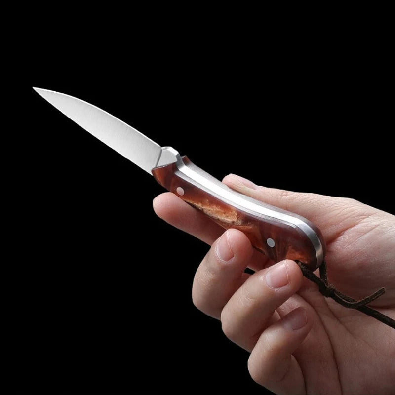 PLYS Mini Camping Knife – Stainless Steel Outdoor Fishing Knife Outdoor Camping Knife Qst