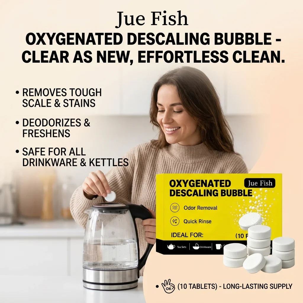 Oxygenated Descaling Bubble Tablets – Limescale Remover Descaling Tablets Qme