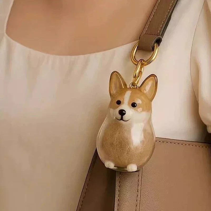 Clear Dog Fur Keepsake Container DIY Pendant | Pet Lovers Gift Pet Fur Keepsake Pendant Qme