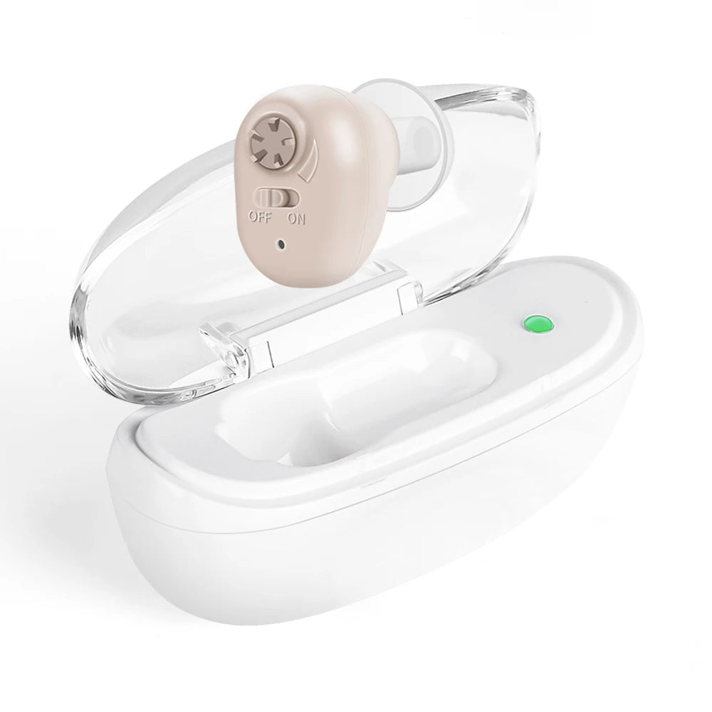 Rechargeable Invisible ITE Hearing Aid – Wireless Sound Amplifier Hearing Aid Amplifier Qst Style 3-Large size