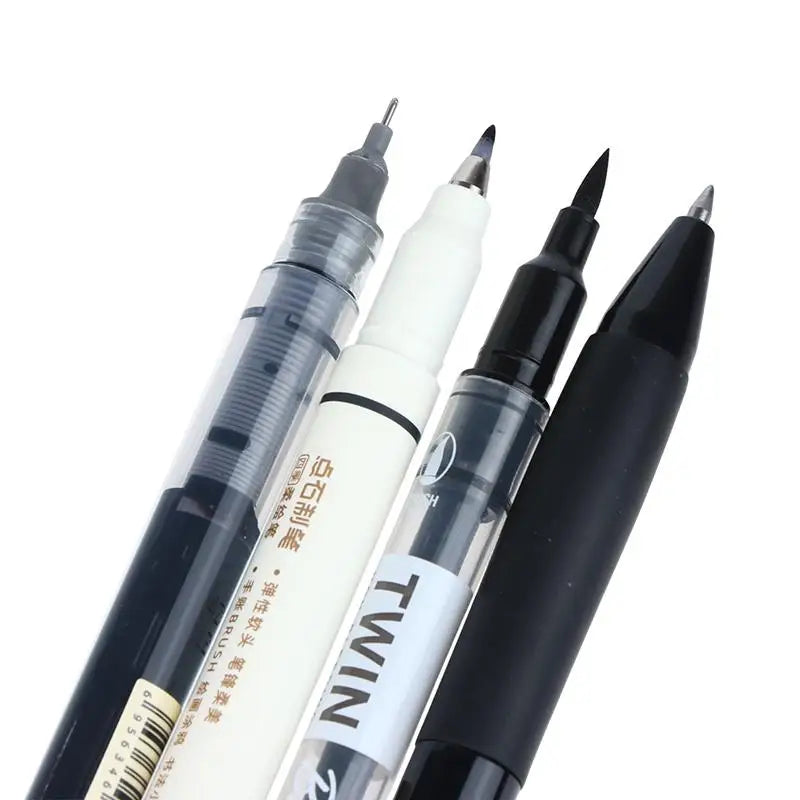 Vintage Luxury Journal Pens | Quick-Dry Smooth Writing Set Luxury Writing Pens Qme Black