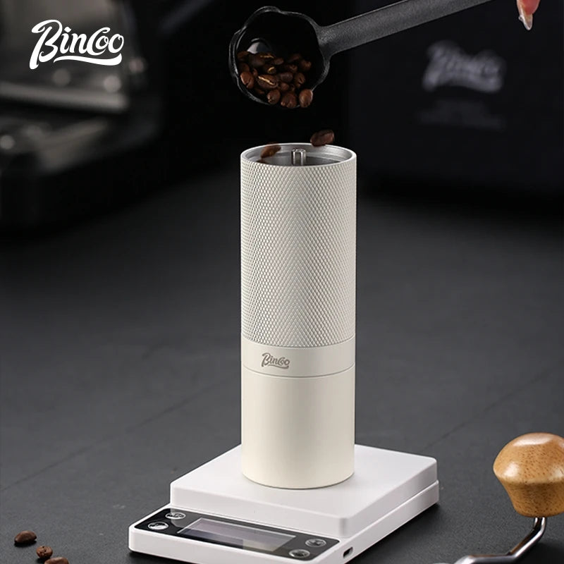 BINCOO Manual Coffee Grinder – 7-Core Hexagonal Burr Mill Manual Coffee Grinder Qst
