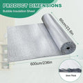 Double Reflective Bubble Insulation Board – Aluminum Foil Roll Reflective Insulation Roll Qme 20FT