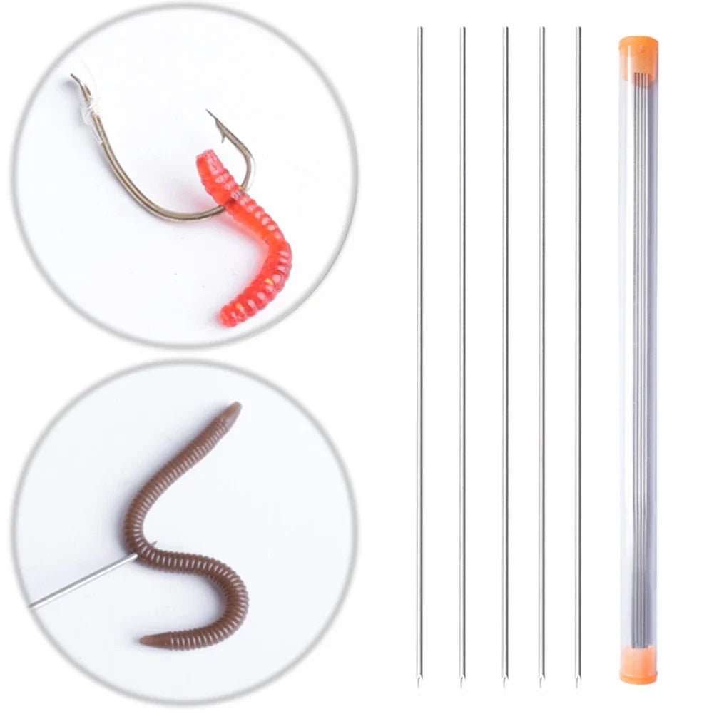 5-Pc Stainless Steel Worm Baiting Needle Set | Fishing Rigging Fishing Rigging Needle Qme