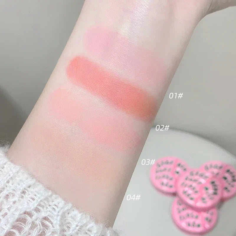 Gege Bear Vitality Blush | Natural Matte Low Saturation Rouge Face Blush Qme