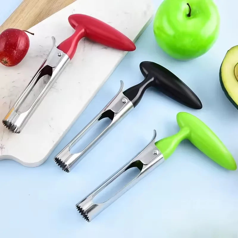 Stainless Steel Apple & Pear Corer – Fruit Seed Remover Tool Fruit Corer Tool Qst