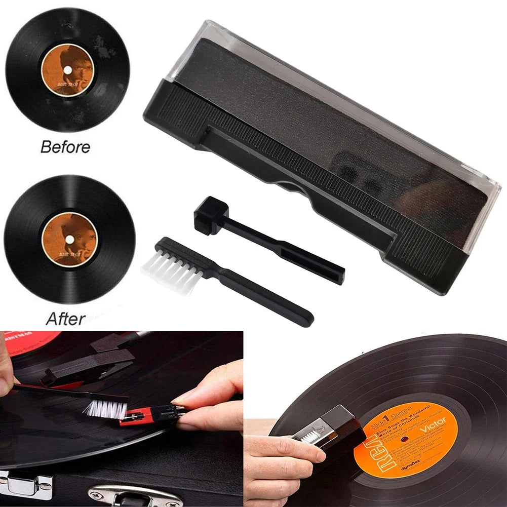 Vinyl Record Cleaning Brush & Dust Remover Tool Record Cleaning Brush Qme