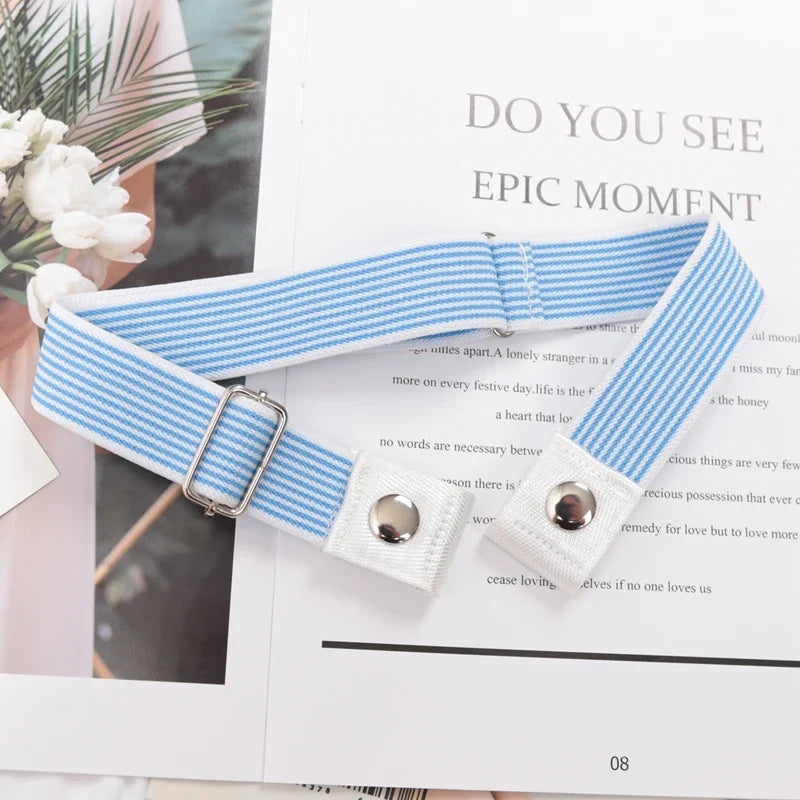 Women's Elastic Buckle-Free Canvas Waist Belt | 29 Colors