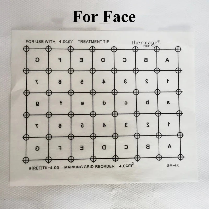 RF Beauty Marking Grid Paper 10PCS – Face, Body & Eye RF Beauty Accessory Qst For Face(TK4.00)